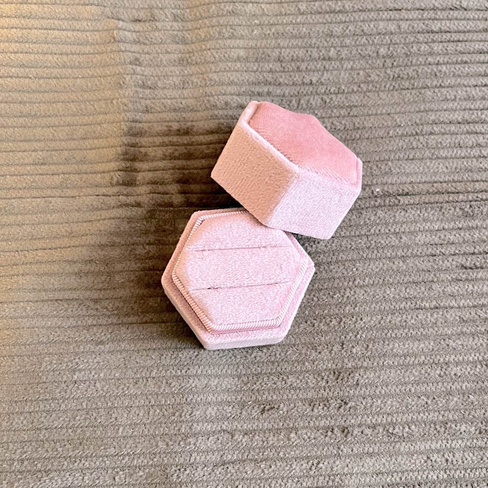 Pink Double Ring Box